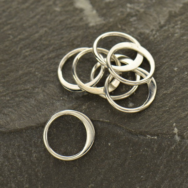 Extra-Small Sterling Silver Circle Link - Poppies Beads n' More