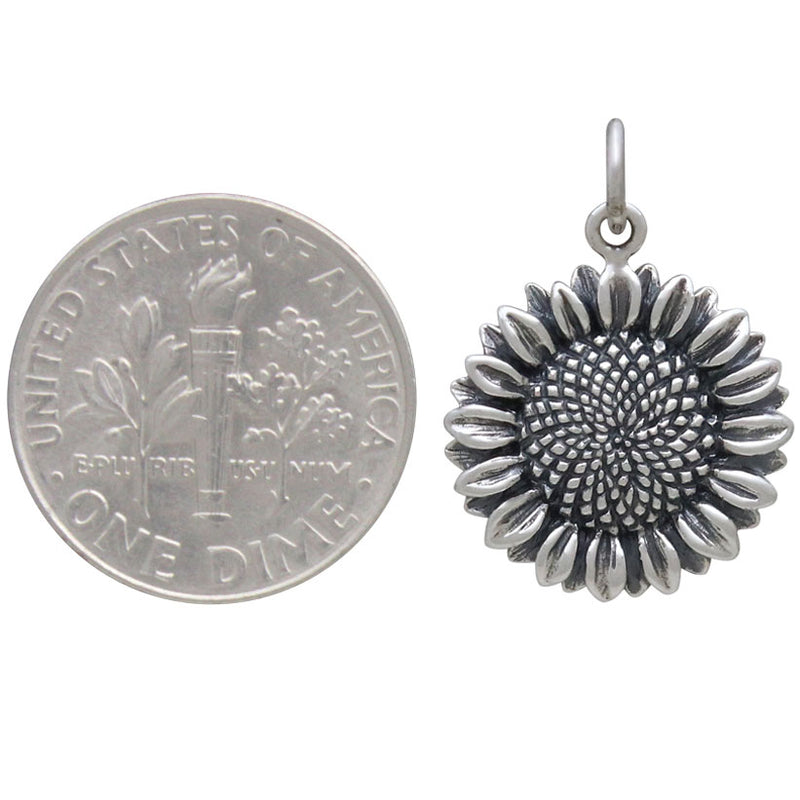 Sunflower Charm - Poppies Beads n' More