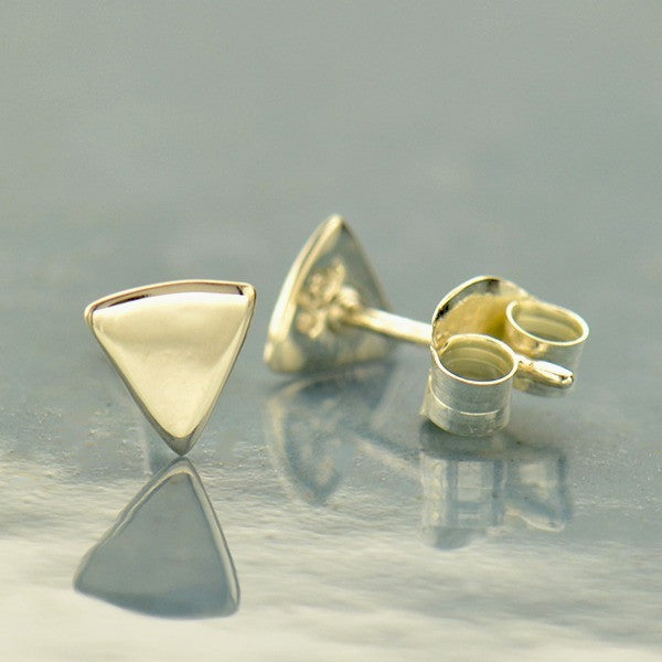 Triangle Post Earrings - Poppies Beads n' More