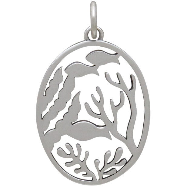 Sterling Silver Sealife and Fish Charm - Poppies Beads n' More